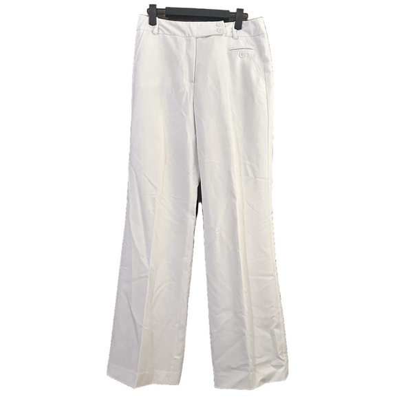 dressbarn Pants - dressbarn White Wide Leg Pants Coastal Office Business Casual Vacation Sz 4